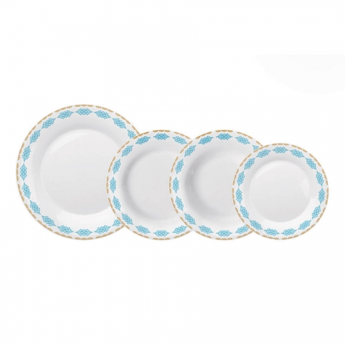 Pratos decorados opaline modelo 3