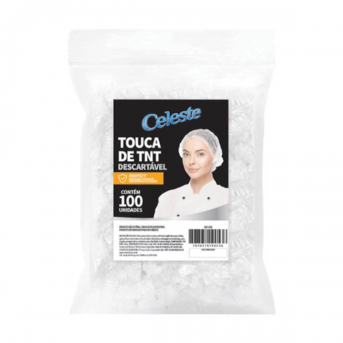 Touca descartável em TNT